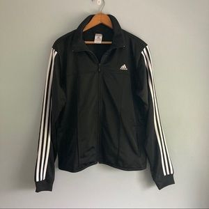 Adidas Three Stripe Black & White Jacket